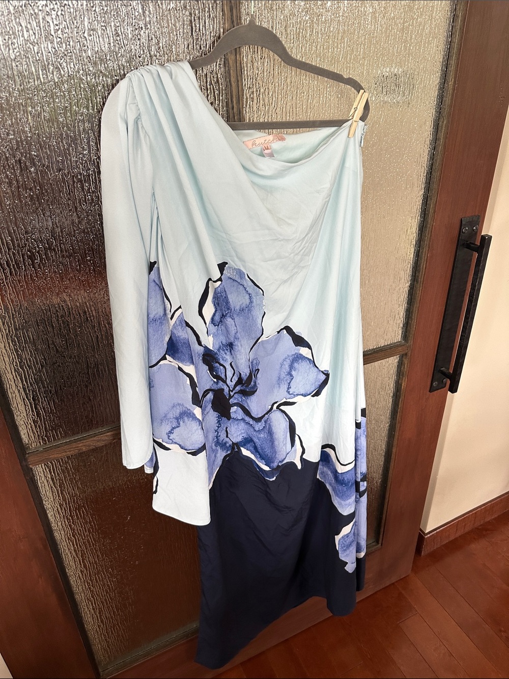 Hutch One Shoulder Satin Gown size Medium. - Picture 14 of 16